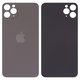 Housing Back Cover compatible with iPhone 11 Pro Max, (gray, no need to remove the camera glass, Original (PRC), big hole, matte space gray)