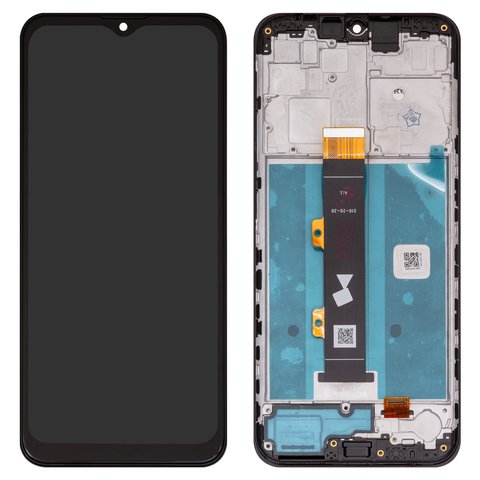 Дисплей для Motorola Moto G10 XT2127, Moto G20 XT2128, Moto G30 XT2129, черный, с рамкой, High Copy