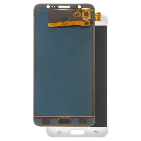 Pantalla LCD puede usarse con Samsung J710 Galaxy J7 2016 , blanco, con ajuste de brillo, sin marco, Copy, TFT 