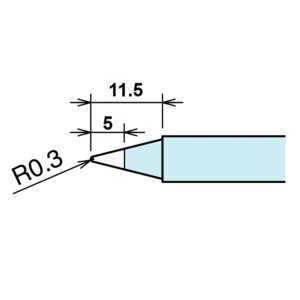 Punta de recambio para cautín Goot RX 85HSRT B