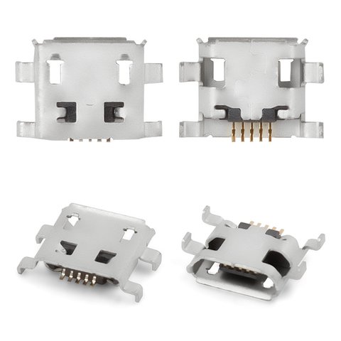 Conector de carga puede usarse con Sony C1503 Xperia E, C1504 Xperia E, C1505 Xperia E, C1604 Xperia E Dual, C1605 Xperia E Dual, 5 pin, micro USB tipo B
