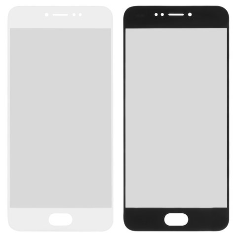 Vidrio de carcasa puede usarse con Meizu Pro 6s, blanco