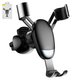 Sujetador para coche Baseus, negro, sobre deflector, corredizo, #SUYL-G01
