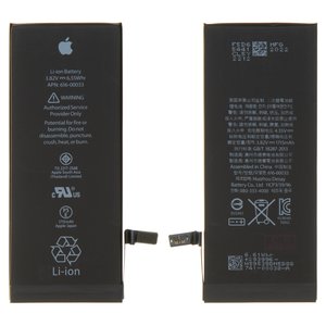 Batería puede usarse con iPhone 6S, Li Polymer, 3.82 V, 1715 mAh, HC, original IC, #616 00036 616 00033