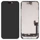 Pantalla LCD puede usarse con iPhone 15 Plus, negro, con marco, PRC, NEW