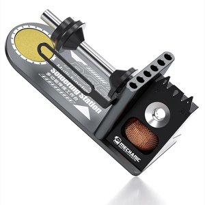 Soporte para cautines Mechanic RS5, con virutas para limpiar la punta, con un organizador