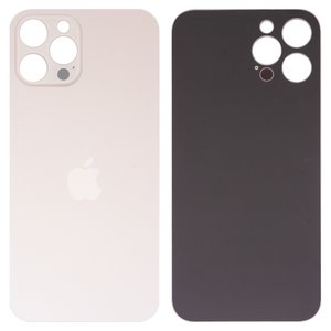 Panel trasero de carcasa puede usarse con iPhone 12 Pro Max, dorada, no es necesario desmontar la cámara, Original PRC , big hole