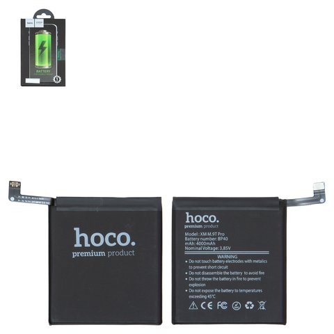 Batería Hoco BP40 puede usarse con Xiaomi Mi 9T Pro, Redmi K20 Pro, Li Polymer, 3.85 V, 4000 mAh