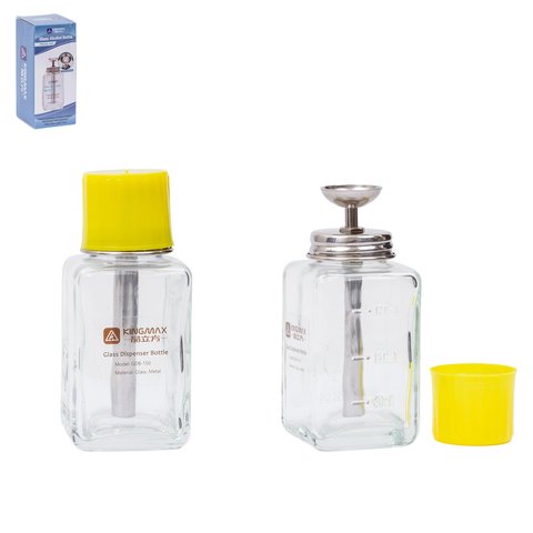 Tarro para líquido con dispensador Kingmax GDB 150, 150 ml, para alcohol, antiestática