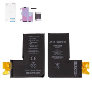 Batería JCID puede usarse con Apple iPhone 13 Pro, Li Polymer, 3.87 V, 3330 mAh, sin controlador, mayor capacidad, cell