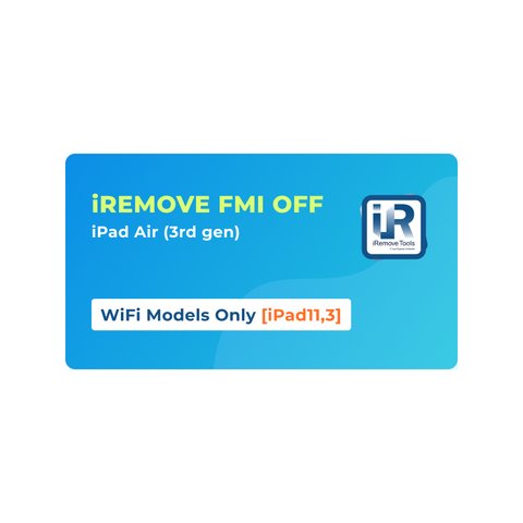 iRemove FMI OFF iPad Air 3rd Gen  solamente modelos WiFi [iPad11,3]