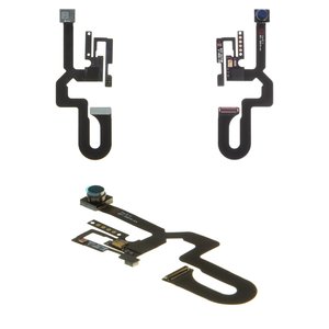 Шлейф для iPhone 7 Plus, c датчиком приближения, с коннектором, с камерой, AAA