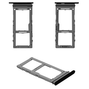 Держатель SIM карты для Samsung G985 Galaxy S20 Plus, черный, cosmic black