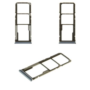 Держатель SIM карты для Xiaomi Redmi Note 9 Pro, серый, M2003J6B2G