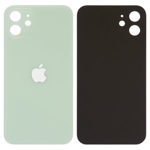 Задня панель корпуса для iPhone 12, зелена, потрібно зняти скло камери, small hole