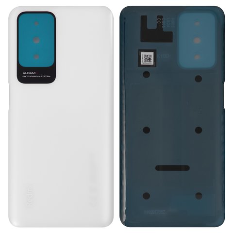 Задняя панель корпуса для Xiaomi Redmi 10 2021 , Redmi 10 2022 , белая, 21061119AG, 21061119DG, pebble white