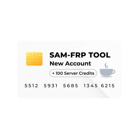 Sam FRP Tool новый аккаунт со 100 серверными кредитами