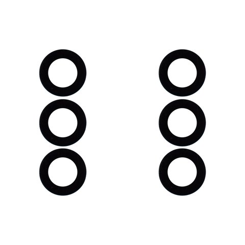 Скло камери для Samsung A136 Galaxy A13 5G, чорне, без рамки, комплект 3 шт.