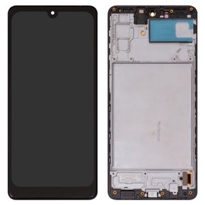 Дисплей для Samsung M515 Galaxy M51, черный, с рамкой, High Copy, с широким ободком, OLED 