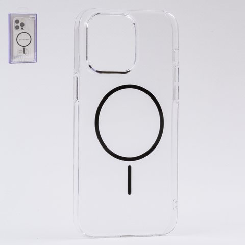 Чехол Fully PC MagSafe для iPhone 14 Pro Max, прозрачный, бесцветный, магнитный, пластик