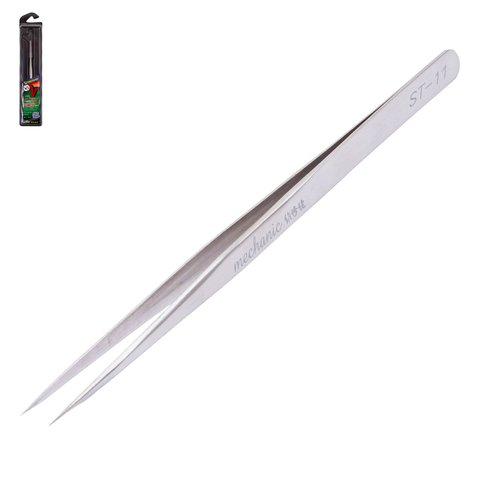 Пінцет монтажний Mechanic ST 11, прямий, 140 мм, super precision
