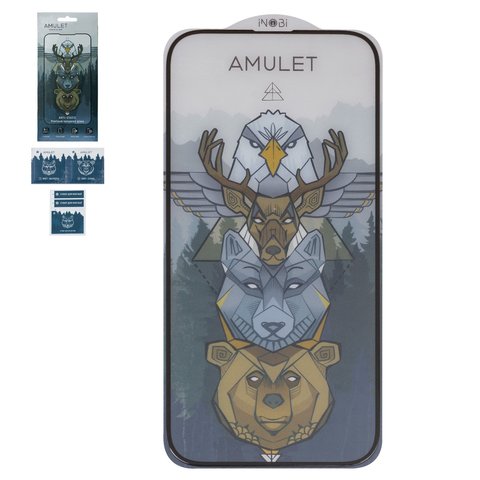 Защитное стекло iNobi Amulet для Apple iPhone 14 Pro, Full Glue, Anti Static, черный