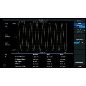 Програмне розширення "аналіз модуляції AM FM" SIGLENT SSA3000XP AMA для SIGLENT SSA3000X Plus