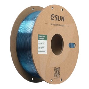Филамент для 3D принтера eSUN PLA Clear Rainbow Purple Blue Cyan, 1 кг