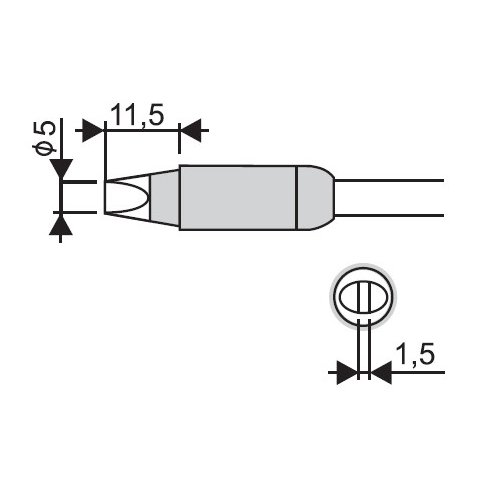 Soldering Iron Tip Goot RX 85HRT 5D