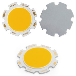 COB LED Chip 5 W (warm white, 450 lm, 28 mm, 300 mA, 15-17 V) COB LED Chip 5 W (warm white, 450 lm, 28 mm, 300 mA, 15-17 V)