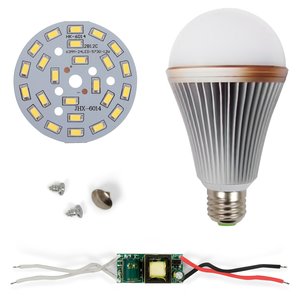 Juego de piezas para armar lámpara LED regulable SQ-Q24 12 W (luz blanca fría, E27) Juego de piezas para armar lámpara LED regulable SQ-Q24 12 W (luz blanca fría, E27)