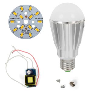 Juego de piezas para armar lámpara LED regulable SQ-Q17 5730 7 W (luz blanca cálida, E27) Juego de piezas para armar lámpara LED regulable SQ-Q17 5730 7 W (luz blanca cálida, E27)